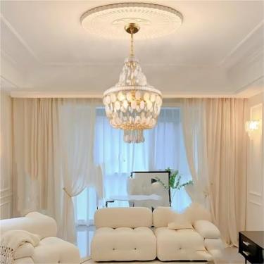 Imagem de Lustre Criativo Luxo Em Camadas Luminárias Penduradas Sala de Estar Casa Cozinha Ilha Iluminação