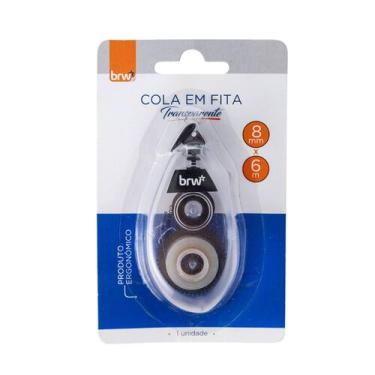 Imagem de Cola em fita brw 8mmx6m co0200, BRANCO