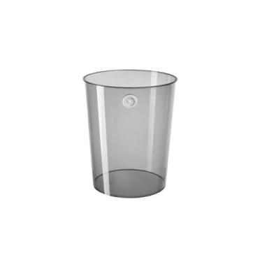 Imagem de URGDWEKJY Lndoor Lixeira doméstica grande capacidade lata de lixo cozinha banheiro sala de estar escritório luz luxo transparente cesta de lixo lata de lixo (grande)