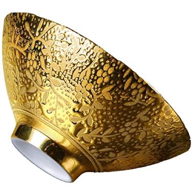 Imagem de Xícara de chá conjunto de utensílios de chá em forma de chapéu dourado tigela de chá para convidados, xícara de chá artesanal personalizada doméstica, xícara mestra Jianzhan de 70,9 g, 4 estilos (cor