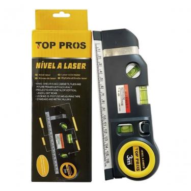 Imagem de Nível Laser 3 Em 1 Profissional Trena 3 Metros 3 Estágios Nivelador