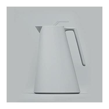 Imagem de 1L forro de vidro vermelho chaleira a vácuo casa escritório café garrafa de água quente pote garrafa térmica de camada dupla acessórios brancos (cor: cinza) (cor: vermelho) (cinza)