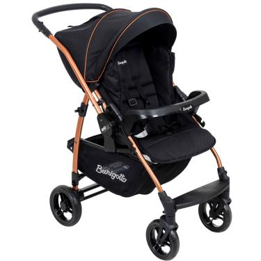 Imagem de Carrinho de Bebe Burigotto Reversivel Rio K 22 Preto Cobre
