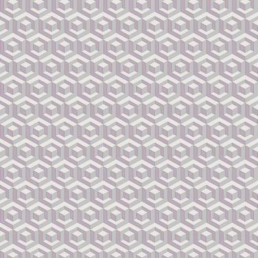 Imagem de Papel de Parede Fiesta Modern Geométrico 3D Lilás 543213 Fiesta Modern 543213