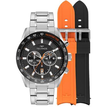 Imagem de Relógio Technos Masculino Ref: Js25bbc/t1p Cronógrafo Prateado