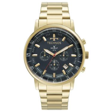 Imagem de Relógio Technos Masculino Ref: Js25bcl/1a Cronógrafo Golf Dourado