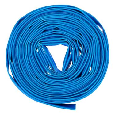 Imagem de DMiotech Tubo termorretrátil tubo de isolamento elétrico 2:1 tubo de fio de cabo envoltório manga azul 1 cm diâmetro 5 pés de comprimento