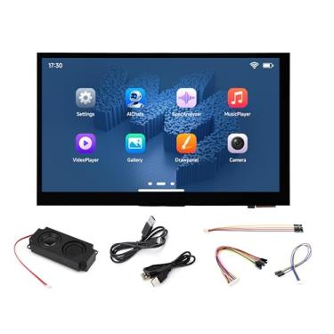 Imagem de Placa de desenvolvimento de tela sensível ao toque ESP32-P4-WIFI6 de 7 polegadas, baseada em ESP32-P4 e ESP32-C6, com LCD IPS de 1024 x 600, com interfaces CAN, RS485, UART, I2C, suporta interação de