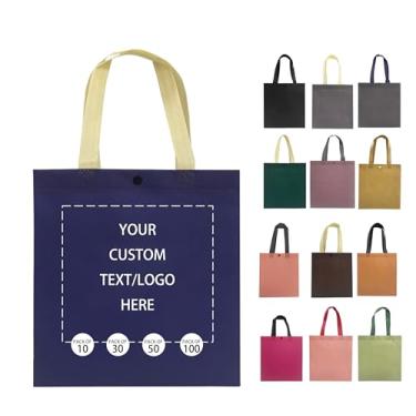 Imagem de Sacolas, bolsa não tecida personalizada - Sacolas de compras reutilizáveis, recicláveis, Multi, Colorido, Feminino, 17.3 polegadas x 4.7 polegadas x 16.5 polegadas