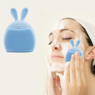 Imagem de Escova de limpeza facial – Escova facial impermeável para poros profundos e massagem | Essenciais de cuidados com a pele ultramacia