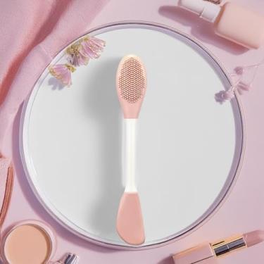 Imagem de Escova de limpeza facial de silicone 2 em 1, aplicador de máscara facial de cabeça dupla, ferramenta de escova, esfoliante suave e profunda ferramenta de limpeza manual