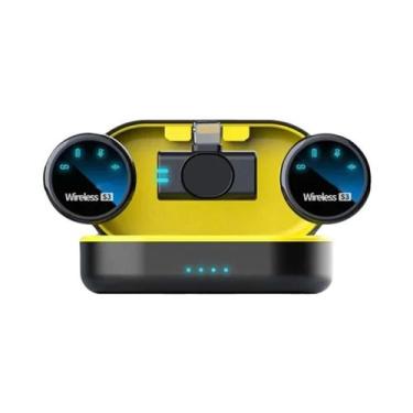 Imagem de Microfone Lavalier Sem Fio Magnético Portátil À Prova De Vento S3 Para