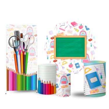 Imagem de Trio Capas Cilindro + Painel Sublimado + Painel Lateral Formatura (K2FOR0001)