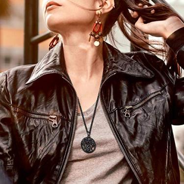 Imagem de Colar com pingente de árvore da vida de aço inoxidável, One Size, Aço inoxidável, Sem Pedra Preciosa