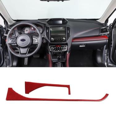 Imagem de Aotumcer Painéis de carro Acabamento de tampa de saída de ar para acessórios Subaru Forester 2024, painel de carro estilo carbono seco macio ambos os lados, capa de decoração de moldura, resistente a