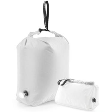 Imagem de Saco de roupa suja de compressão a vácuo, bolsa de viagem, impermeável, molhada, seca, saco de grande capacidade, organizador de roupas de acampamento reutilizável para lavanderia de dormitório