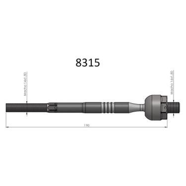Imagem de Barra Axial Logan Sandero Bortec