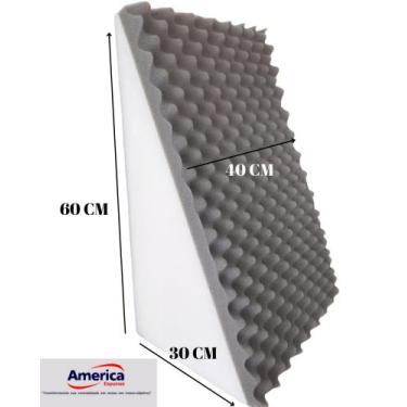 Imagem de Encosto Casca De Ovo Triangular Descanso e Repouso e Leitura - Preto -