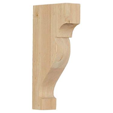Imagem de Ekena Millwork Corw02X10X05DRMA Dearborn Corbel, 3,5 cm L x 12 cm P x 25 cm A, Bordo