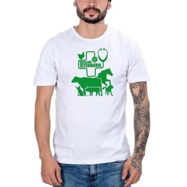 Imagem de Camiseta Country Masculina Algodão Medicina Veterinária Leve - Campero
