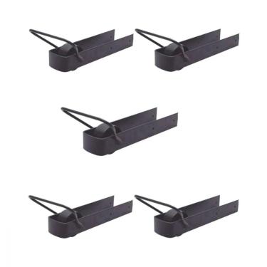 Imagem de Kit 5 Pares De Trinco Correr Porteira Com Rodinha 350X70Mm