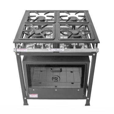 Imagem de Fogão Industrial 4 Bocas 2 Simples a Gás Baixa Pressão MR Fogões com Forno P5