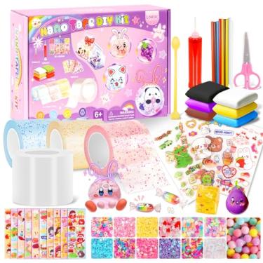 Imagem de Lokuc Nano Tape Bubble Kit for Kids, 52 Pcs Nano Tape Squishy Maker Kit with Box, Arts & Crafts for 4 5 6 7 8 Year Toddler Girl, Birthday, Halloween, for Boys and Girls