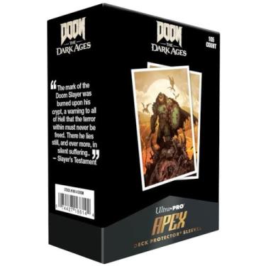 Imagem de Ultra Pro Card Sleeves Doom The Dark Ages 105ct APEX Deck Protector Sleeves - Wraith