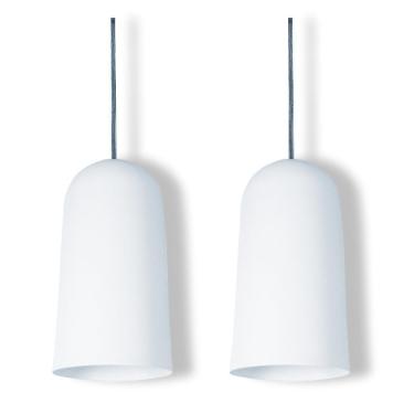 Imagem de Pendente Copo Max Branco Kit Com 2