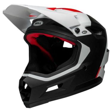 Imagem de BELL Capacete Sanction 2 Dlx Mips Para Adultos, Integral, Mountain Bike, Bmx E Downhill - Preto Fosco/Branco, Grande