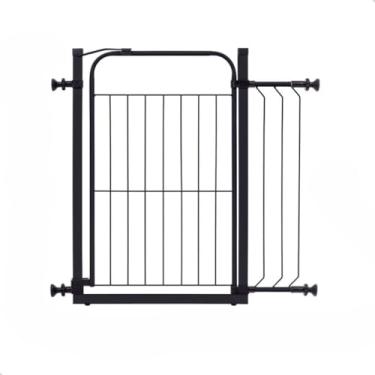 Imagem de Portão de Segurança para Cachorros sem Furar a Parede - Sistema de Instalação que Preserva sua Parede e Protege seu Pet(PRETO)