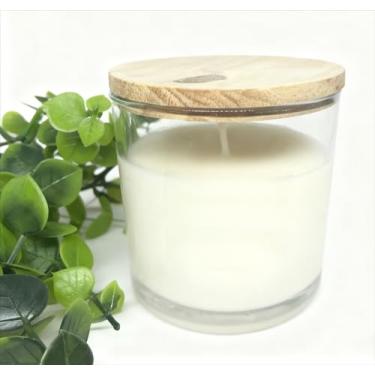 Imagem de Kit Vela aromática artesanal - Com especiarias e tampa de madeira(KIT Chá Branco + Vanilla,150g)