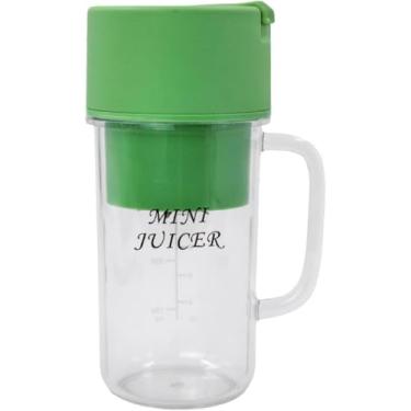 Imagem de Mini Liquidificador Portátil USB 500ml – Recarregável, Lâminas em Aço Inox, Trava de Segurança e Ideal para Shakes, Sucos e Vitaminas (Verde)
