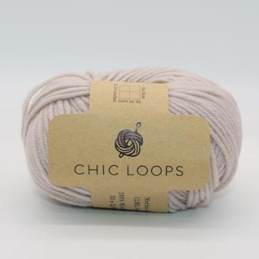 Imagem de Chic Loops Fio grosso de tricô, 100% lã de merino, 100 metros, macio, quente e amigo da pele, para tricô à mão, crochê, suéteres, cachecóis, chapéus (cascalho)