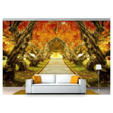 Imagem de Papel De Parede Estrada Caminho Floresta 3D Nes098 3M² - Você Decora