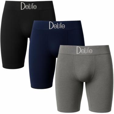 Imagem de Kit Com 3 Bermudas Térmica Sem Costura Microfibra Confortável Fitness-Masculino