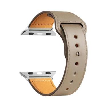 Imagem de Pulseira De Couro Unissex Para Apple Watch Series 8 9 3 4 5 6 SE 7 Ult