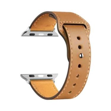 Imagem de Pulseira De Couro Unissex Para Apple Watch Series 8 9 3 4 5 6 SE 7 Ult