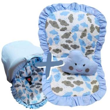 Imagem de Kit Capa de Bebê Conforto + Capa de Carrinho + Jogo Protetor de Cinto 