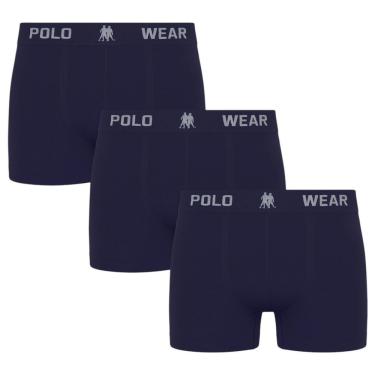 Imagem de Kit 3 Cuecas Boxer Polo Wear Masculina