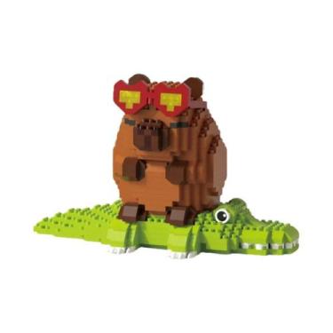 Imagem de Conjunto De Blocos De Montar De Capivara Fofa, Brinquedo STEM Para Cri