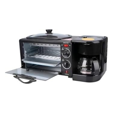 Imagem de Máquina Café da Manhã 3 em 1 Multifuncional com Forninho e Cafeteira Compacta Prática para Cozinha Voltagem: 110V