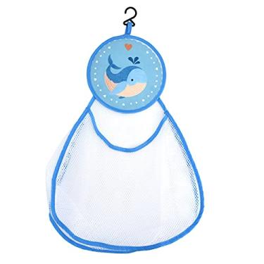Imagem de Ainoli banheiro crianças brinquedos saco de armazenamento bonito dos desenhos animados padrão malha banho arrumado armazenamento net titular cesta saco (Golfinho)