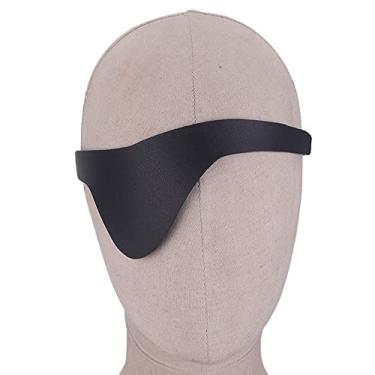 Imagem de Máscara de olho de Himeno anime couro preto confortável acessório cosplay adereços Halloween