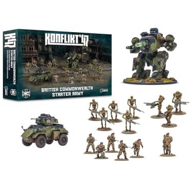 Imagem de Warlord Games British Commonwealth Starter Army for Konflikt 47 Highly Detailed 28mm Scale Miniatures
