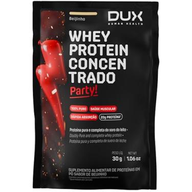 Imagem de Whey Protein 100% Concentrado Sache 30g PARTY! Sabor Beijinho de Coco-Dux Human Health-Dux Nutrition