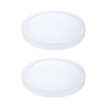 Imagem de Kit 2 Painel Plafon Led Sobrepor Red Neutra 4000K 12W 17Cm