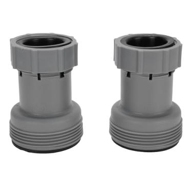 Imagem de LiebeWH Adaptadores de Mangueira de Piscina de 2 Unidades, Material ABS, Conexão Fácil e Vedação Confiável para Mangueiras de 1,5 a 1,25 Polegadas, Compatíveis Com Sistemas de Bomba de Filtro de