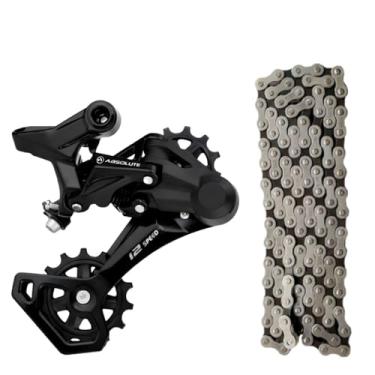 Imagem de Kit Câmbio Absolute Nero 12 Velocidades Cage 43D - Corrente 126 Elos Fina Index Sunrace C Power Link