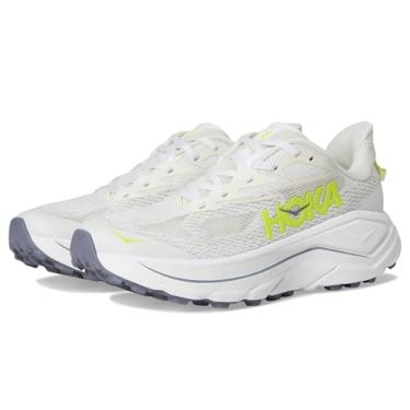 Imagem de HOKA Tênis feminino Challenger 8, Branco/Neon Hoka Citrus, 40
